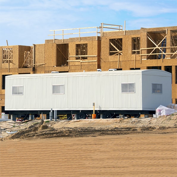 we can have a construction trailers delivered to your job site within a few days of placing the order